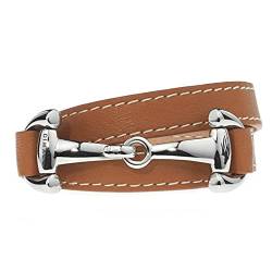 DIMACCI ARMBAND I BURGHLEY (Cognac + Edelstahl) von DIMACCI