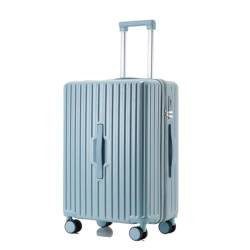 DINGYanK Koffer 20 Zoll Multifunktionales Passwort 24 Trolley Koffer für Damen und Herren Leichter Koffer Frische Koffer Koffer, blau, 20in von DINGYanK
