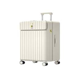 DINGYanK Koffer 50,8 cm Trolley Koffer für Damen und Herren, 61 cm Geschenk Trolley Koffer, Business Boarding Koffer, weiß, 61 cm von DINGYanK