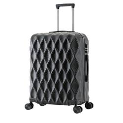 DINGYanK Koffer Gepäck Außenhandel Passwort Box Koffer Trolley Koffer Herren und Damen Universal Wheel Koffer Suitcase (Color : Black, Size : 26in) von DINGYanK