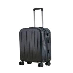 DINGYanK Koffer Gepäck Damen Klein Leicht 20 Zoll Student Ins Neue Passwortbox 26 Gepäck Trolley Box Trend 24 Suitcase (Color : Black, Size : 20in) von DINGYanK
