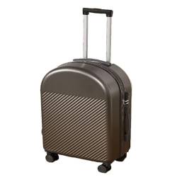 DINGYanK Koffer Gepäck Neue Trolley-Koffer Langlebige Passwortbox Ins Herren- und Damen-Ledergepäcktaschen Robuste Produkte Suitcase (Color : Gray, Size : 20in) von DINGYanK