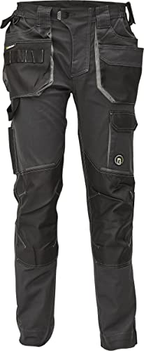 DINOZAVR Dayboro Herren Arbeitshose - Strapazierfähige elastische Bundhose mit Knietaschen - Anthrazit 64 von DINOZAVR
