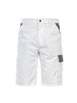 DINOZAVR Fortum Arbeitsshorts - Kurze Arbeitshose Herren - Kurze Arbeitshosen Herren - Herren Cargohose Kurz - Shorts Mit Taschen Herren - Arbeitshose Kurz Herren Weiß 48 von DINOZAVR