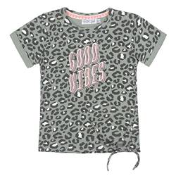 DIRKJE Baby meisjes t-Shirt panterprint Good Vibes Green von DIRKJE