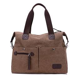 DIRRONA Casual Damen Segeltuch Umhängetasche Groß Kapazität Handtasche Reise Schultertasche Multi Tasche Umhängetaschen Täglich Segeltuch Tasche von DIRRONA