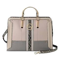 DIRRONA Damen Mode Handtasche Elegant Umhängetasche Casual Reisen Crossbody Party Arbeiten Dating Henkeltasche Multifunktional Pu Leder Schulterhandtasche Mit Modische Accessoires Grau von DIRRONA