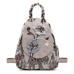 DIRRONA Damen Rucksack Mode Süße Umhängetasche Soft LeinwandRucksack für Damen Lässige Brusttasche für Reisen Camping im Freien Arbeiten Mit Bedrucktem Design Handgemacht Rucksack von DIRRONA