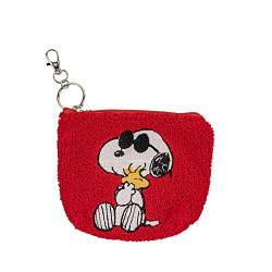 DISNEY Peanuts Snoopy Schlüsselanhänger in Rot und Weiß, Rot, Weiß und Schwarz, Einheitsgröße, Modern von DISNEY