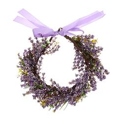 Braut Blumenkranz Stoff Blume Krone Hochzeit Gypsophila Stirnband Kopfschmuck Haarschmuck for Frauen Mädchen Haarschmuck von DIXII