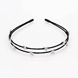 Double-Layer Star Headband Damen All-Match Ausgehen Feines Stirnband Haarspange Haarschmuck von DIXII