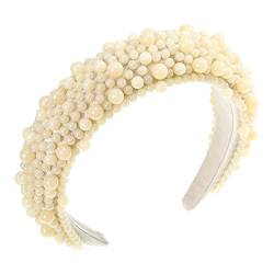 GPPZM Perlenstirnband Handgemachte Imitationsperle Haarband Frauen Volle Perle Perlen Brautkrone Haarband Haarschmuck (Color : C, Size : 1) von DIXII