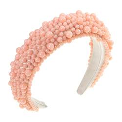 GPPZM Perlenstirnband Handgemachte Imitationsperle Haarband Frauen Volle Perle Perlen Brautkrone Haarband Haarschmuck (Color : E, Size : 1) von DIXII