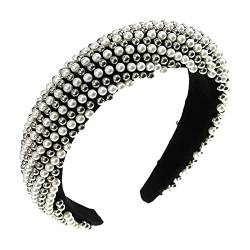 GPPZM Perlenstirnband Handgemachte Imitationsperle Haarband Frauen Volle Perle Perlen Brautkrone Haarband Haarschmuck (Color : E, Size : 1) von DIXII