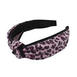 Mode Frauen Leopard Print Krawatte Haarband Haarnadel Kopf Hoop Knoten Haar Stirnband von DIXII