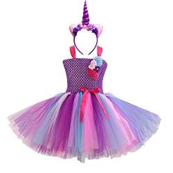 DIXIUZA Mädchen Blume Einhorn Kleid für Cosplay Party Festzug Prinzessin Verkleidung Carnival von DIXIUZA