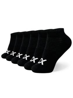 DIXXSON Basic Sneaker Socks 6er Pack Damen & Herren (Gr. 39-42, Schwarz) von DIXXSON