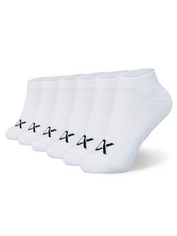 DIXXSON Basic Sneaker Socks 6er Pack Damen & Herren (Gr. 43-46, Weiß) von DIXXSON