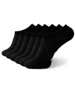 DIXXSON Invisible Socken | 6er Pack Damen & Herren | Füsslinge (Gr. 39-42, Schwarz) von DIXXSON