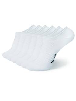 DIXXSON Invisible Socken | 6er Pack Damen & Herren | Füsslinge (Gr. 43-46, Weiß) von DIXXSON