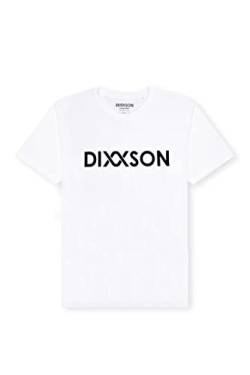 DIXXSON T-Shirt LEIF | 100% gekämmte Bio-Baumwolle Vegan für Herren | klassischer Schnitt (White, L) von DIXXSON