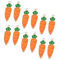 DIYEAH 60 Stk Karotten Zubehör Schmuck Ohrringe Halskette Armband Diy Dekor Karottenförmige Anhänger Karotten-schlüsselanhänger Schmückt Karotten-diy-zubehör Ornamente Legierung Karikatur von DIYEAH