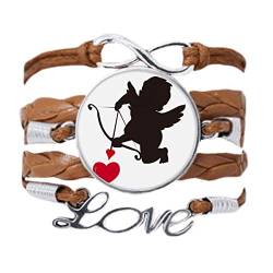 DIYthinker Armband mit Amor-Angel-Herz-Muster, Liebeskette, Seil, Ornament, Armband, Geschenk von DIYthinker