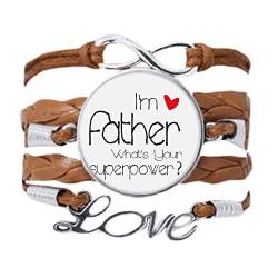 DIYthinker Armband mit Aufschrift "I'm a Father What's your Superpower", Liebeskette, Seil, Ornament, Armband, Geschenk von DIYthinker