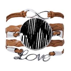 DIYthinker Brushwork Armband mit unregelmäßiger Linienstruktur, Liebeskette, Seil, Ornament, Armband, Geschenk, Nicht zutreffend. von DIYthinker