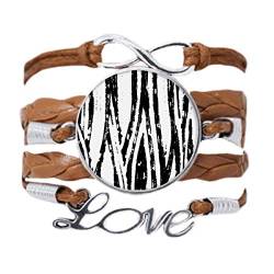 DIYthinker Brushwork Armband mit vertikaler Linienstruktur, Liebeskette, Seil, Ornament, Armband, Geschenk, Nicht zutreffend. von DIYthinker