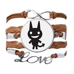 DIYthinker Fledermaus Happy Fear Halloween Art Deco Geschenk Mode Armband Liebe Kette Seil Ornament Armband Geschenk, Nicht zutreffend. von DIYthinker