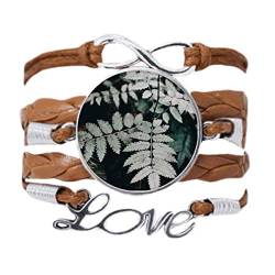 DIYthinker Fotografie-Armband, Blattpflanze, Natur-Armband, Liebeskette, Seil, Ornament, Armband, Geschenk von DIYthinker