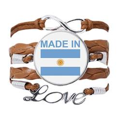 DIYthinker Made in Argentinien Country Love Armband Liebeskette Seil Ornament Armband Geschenk von DIYthinker