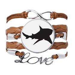 DIYthinker Ocean Black Shark Biologie Fisch Armband Liebeskette Seil Ornament Armband Geschenk von DIYthinker
