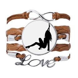 DIYthinker Pipe Dance Performance Armband Tänzerin Liebeskette Seil Ornament Armband Geschenk von DIYthinker