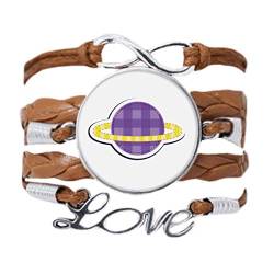 DIYthinker Universum und Alien Saturn Armband Liebeskette Seil Ornament Armband Geschenk von DIYthinker