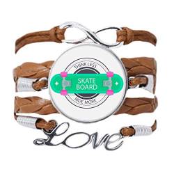 DIYthinker Wintersport Skateboard Cartoon Muster Armband Liebe Kette Seil Ornament Armband Geschenk von DIYthinker