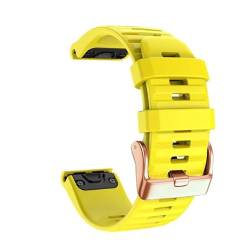 DJDLFA Smartwatch-Armband für Garmin Fenix 7S 7 7X 6 6S 6XPro 5X 5 5SPlus 3HR 935 Enduro Schnellverschluss-Armband aus Silikon, 20/22 / 26 mm, 26 mm, Achat von DJDLFA