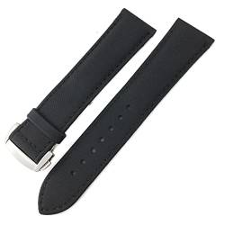 DJDLFA Uhrenarmband aus Nylon-Leinengewebe für Omega Seamaster Diver 300, Rolex, Seiko, SKX, Tissot, Longines Leder, 19 mm, 20 mm, 21 mm, 22 mm, 19mm Golden buckle, Achat von DJDLFA