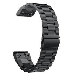 DJDLFA Uhrenarmband für Garmin Fenix 7S 7 7X 6S 6 6X Pro 5S 5X 5 Plus, 20, 22, 26 mm, Edelstahlarmband, Schnellentriegelung, Smartwatch-Armband, 22 mm, Achat von DJDLFA