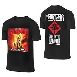 Herren T-Shirt Mens Tshirt Kurzarm Rundhals Fans Bekleidung Tops für Männer T Shirt (Schwarz 1,3XL) von DJFOG