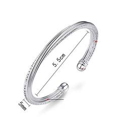 925 Sterling Silber Party Manschette Armreifen & Armband für Frauen Koreanische Mode Hochzeit Zubehör Kreative Schmuck Geschenke von DJMJHG