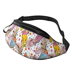 Bird and Pines Crossbody Bag Runner Small Hip Pouch Bum Bag Running Waistpack Bumbag Beltbag Sport Slim Modisch Für Joggen Wandern Frau von DJNGN