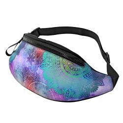 Boho Mandalas Crossbody Bag Runner Small Hip Pouch Bum Bag Running Waistpack Bumbag Beltbag Sport Slim Modisch Zum Joggen Wandern Frau von DJNGN