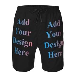 DJNGN Personalisierte Foto Herren Badehose, personalisierte Strand Board Shorts Badeshorts Sommer schnell trocknende Bademode Badeanzüge, Geschenke für Männer Freund Ehemann von DJNGN