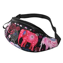 Elephant Crossbody Bag Runner Small Hip Pouch Bum Bag Running Waistpack Bumbag Beltbag Sport Slim Modisch Für Joggen Wandern Frau von DJNGN