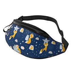 Fox and Star Crossbody Bag Runner Small Hip Pouch Bum Bag Running Waistpack Bumbag Beltbag Sport Slim Modisch Für Joggen Wandern Frau von DJNGN