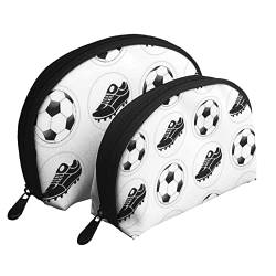 Fußballschuh-Kosmetiktasche, Reise-Clutch-Tasche für Frauen und Mädchen von DJNGN