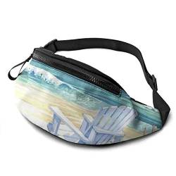 Gürteltasche für Männer Frauen, Strand Sommer Hüfttasche Tasche mit Gürtel Verstellbare Umhängetasche Crossbody Umhängetasche Brusttasche für Reisen Wandern Radfahren Laufen von DJNGN