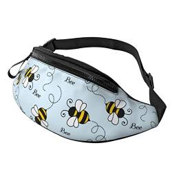 Honey Bee Crossbody Bag Runner Small Hip Pouch Bum Bag Running Waistpack Bumbag Beltbag Sport Slim Modisch Für Joggen Wandern Frau von DJNGN